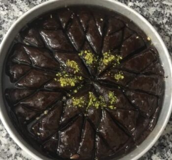 Пахлава "Звезда" шоколадная с Фисташковой Начинкой