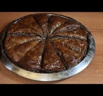 Шоколадная Пахлава Большими кусками (Начинка Фисташка)