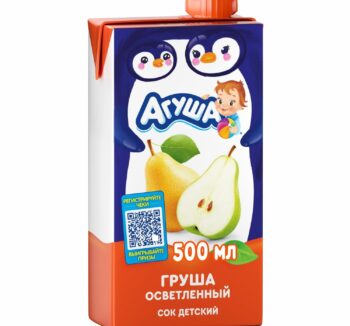 Детский сок Агуша, Груша осветленное 0,5 л