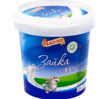 Сгущенное молоко Маселко Зайка 8.5% 900гр (ведро)