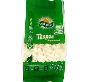 Творог Зернистый Pure Milky 5% 400гр