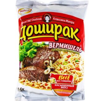 Вермишель Доширак со вкусом говядины (60гр)