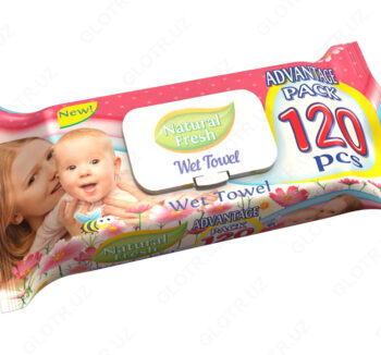 Влажные салфетки Natural Fresh 120штук