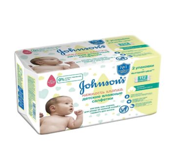 Салфетки Влажные Johnson Baby (112шт)