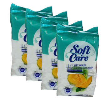 Салфетки Влажные SOFT CARE (10шт)