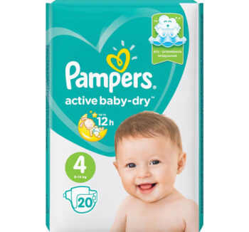 Подгузники "PAMPERS" active baby-dry 3  (20шт)