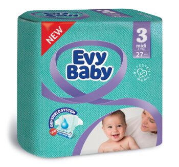Подгузники "EVY BABY" 3 (27шт)
