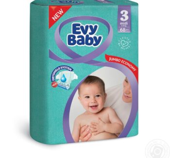 Подгузники "EVY BABY" 3 (68шт)