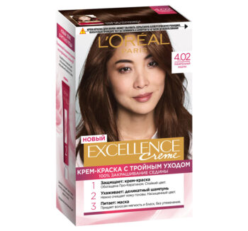 Краска для волос "LOREAL" EXCELLENCE CREME 4.02