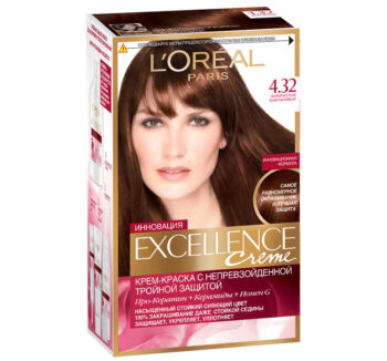 Краска для волос "LOREAL" EXCELLENCE CREME 4.32