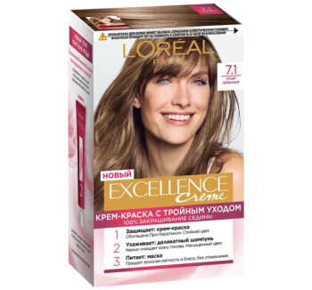 Краска для волос "LOREAL" EXCELLENCE CREME 7.1