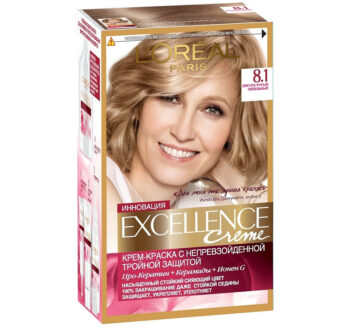 Краска для волос "LOREAL" EXCELLENCE CREME 8.1