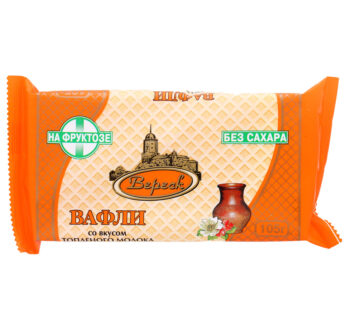 Вафли "ВЕРЕСК" со вкусом Топленого Молока, без сахара 105gr
