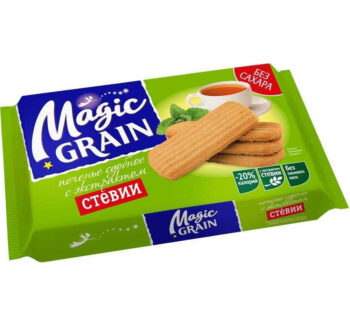Печенье "MAGIC GRAIN" мультизлаковое с экс. стевии, без сахара 150gr