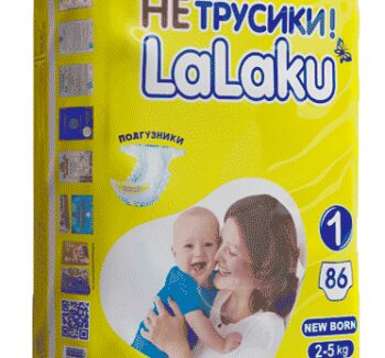 Подгузники "LaLaKu"  1  (86шт)